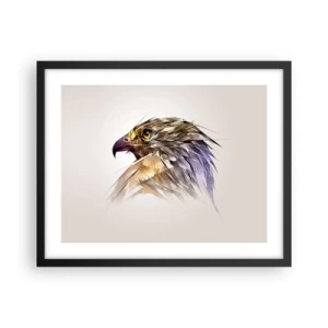 Poster in einem schwarzem Rahmen - Porträt eines Kriegers - 50x40 cm