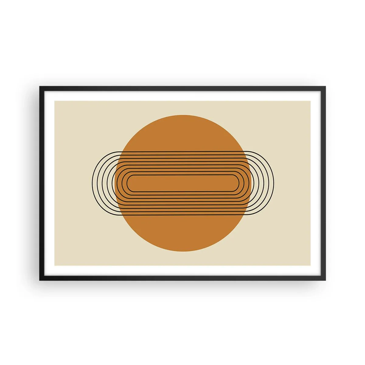 Poster in einem schwarzem Rahmen - Perfekter Plan - 91x61 cm