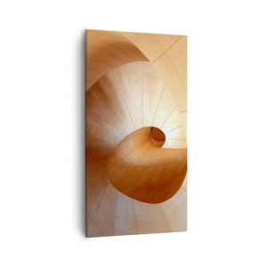 Bild auf Leinwand - Leinwandbild - Architektonische Serpentine - 55x100 cm