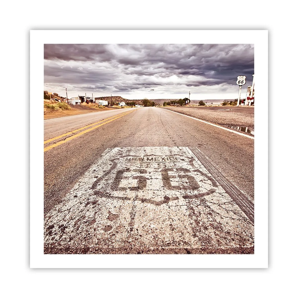 Poster - Mother Road - eine amerikanische Legende - 60x60 cm