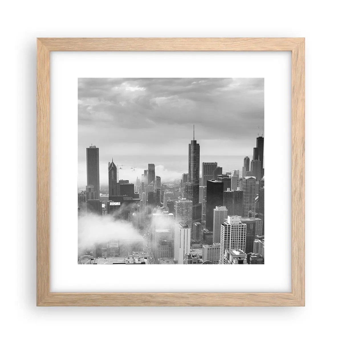 Poster in einem Rahmen aus heller Eiche - Amerikanische Landschaft - 30x30 cm