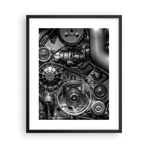 Poster in einem schwarzem Rahmen - Die Poesie der Mechanik - 40x50 cm