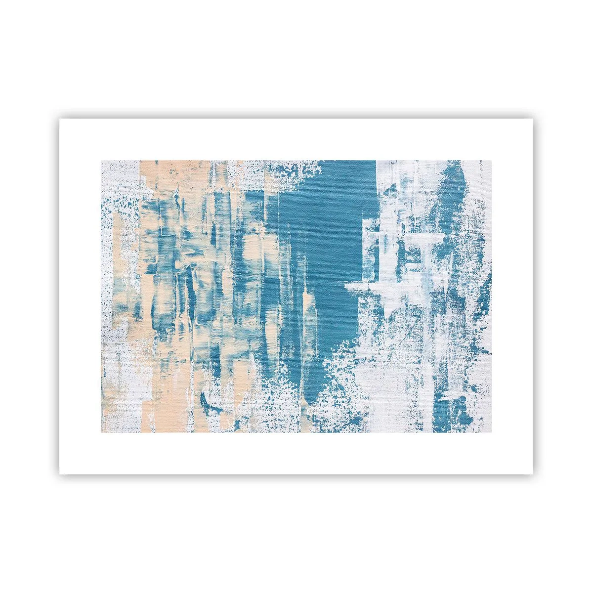 Poster - Durch einen Eiszapfen - 40x30 cm