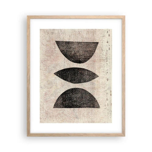 Poster in einem Rahmen aus heller Eiche - Ethnische Abstraktion - 40x50 cm