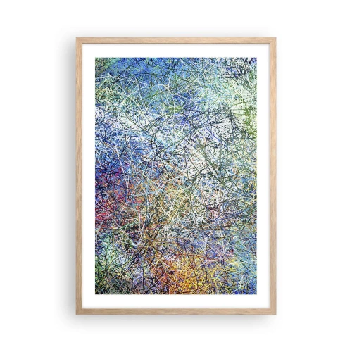 Poster in einem Rahmen aus heller Eiche - Es ist nicht so einfach - 50x70 cm