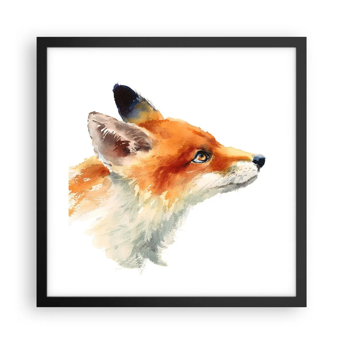 Poster in einem schwarzem Rahmen - Man kann nie vorsichtig genug sein - 40x40 cm