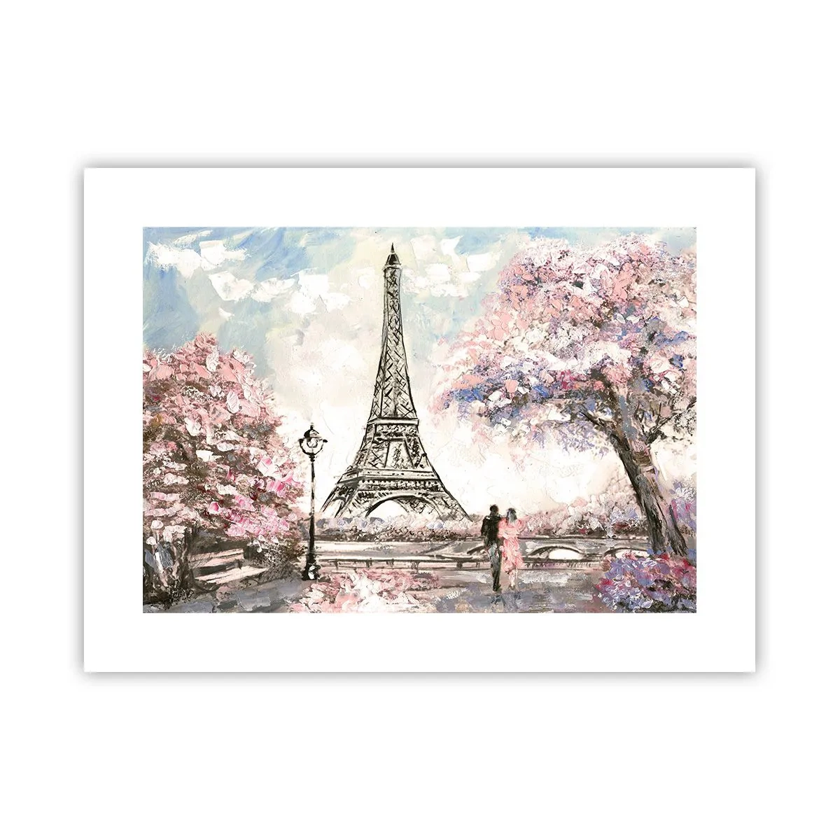 Poster - Aprilspaziergang durch Paris - 40x30 cm