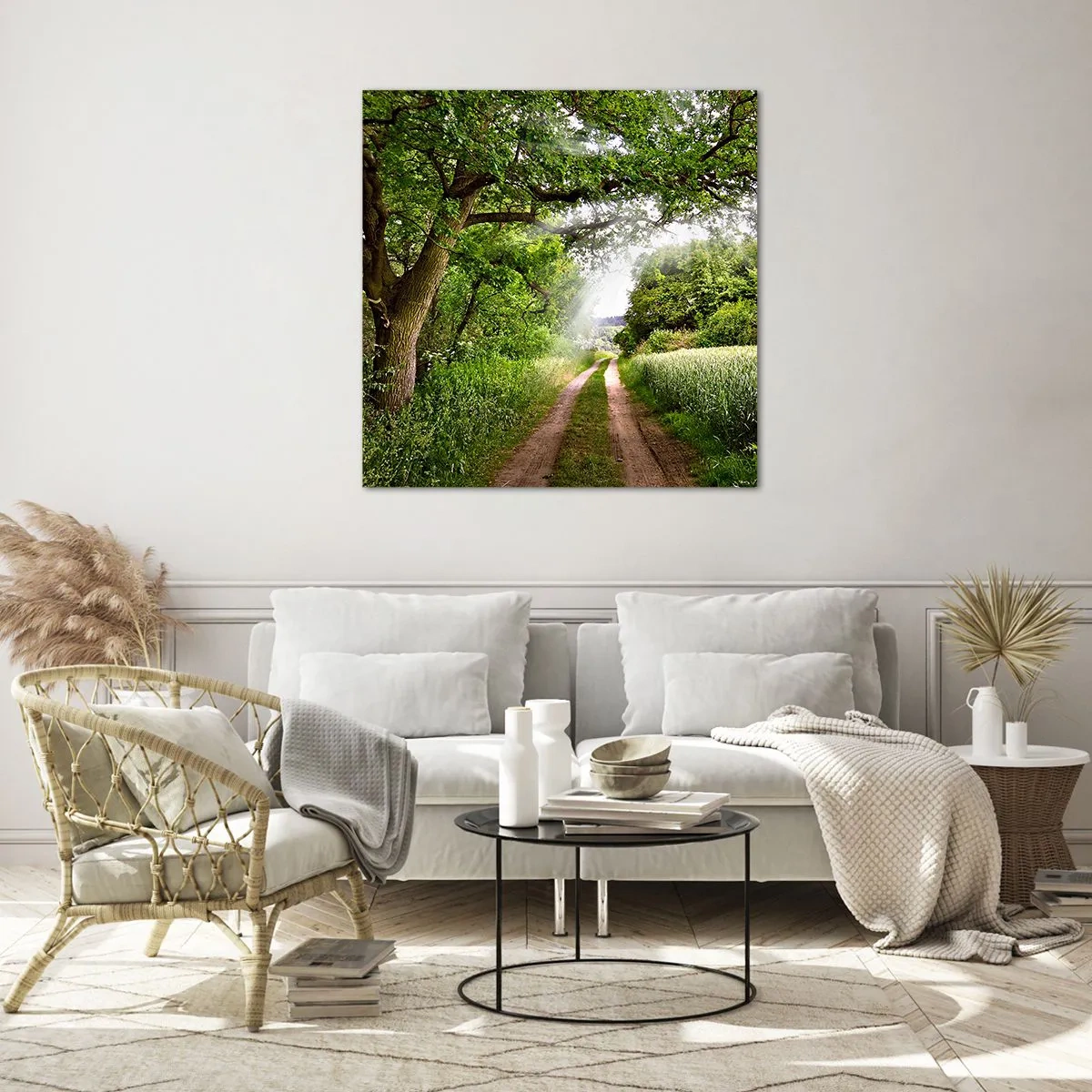 Glasbild - Bild auf glas - Et in Arcadia ego - 70x70 cm