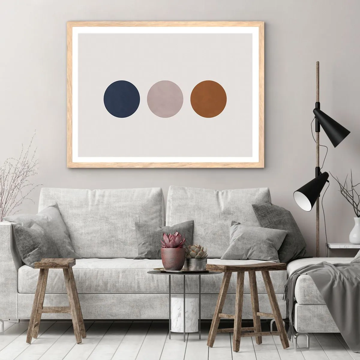 Poster in einem Rahmen aus heller Eiche - Ein Symbol für Exzellenz - 70x50 cm