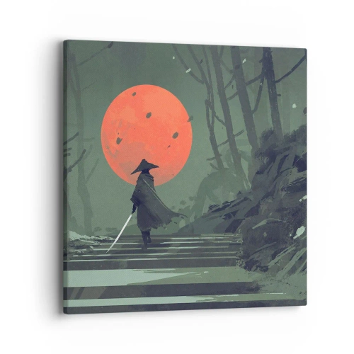 Bild auf Leinwand - Leinwandbild - Krieger des Roten Mondes - 40x40 cm