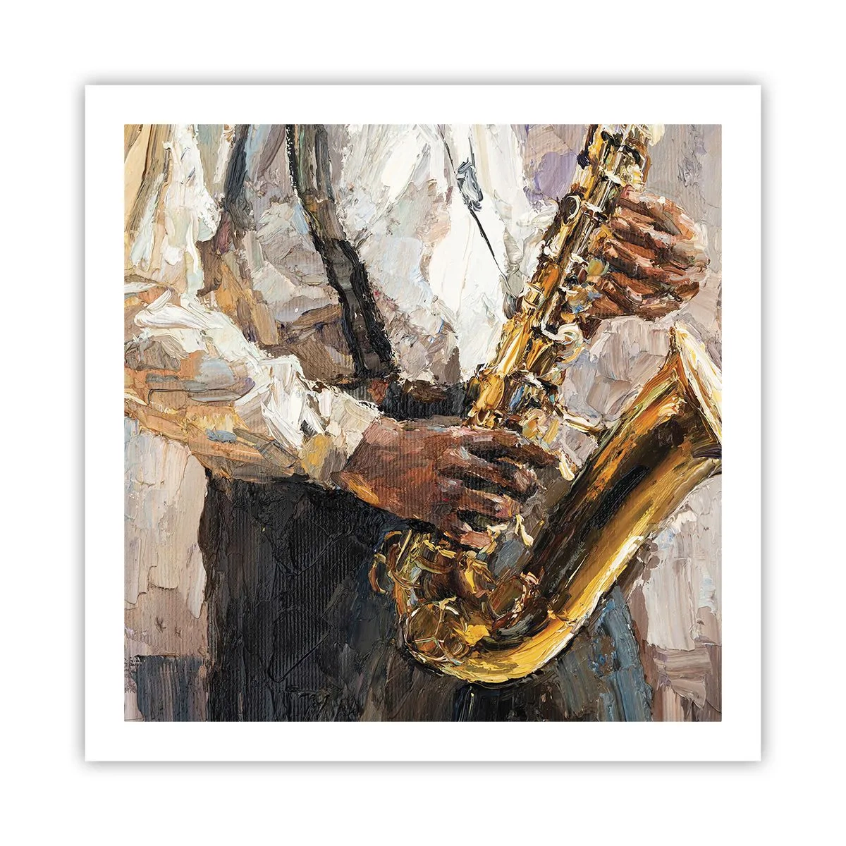 Poster - Zeit fürs Solo - 60x60 cm