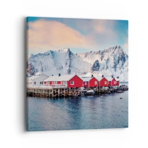 Bild auf Leinwand - Leinwandbild - Nördlicher Rückzug - 40x40 cm