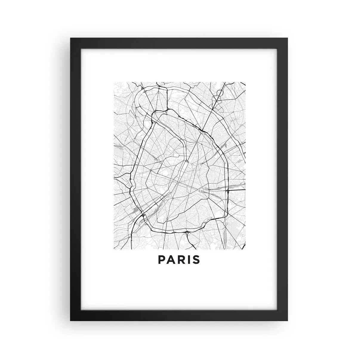 Poster in einem schwarzem Rahmen - Pariser Blume - 30x40 cm