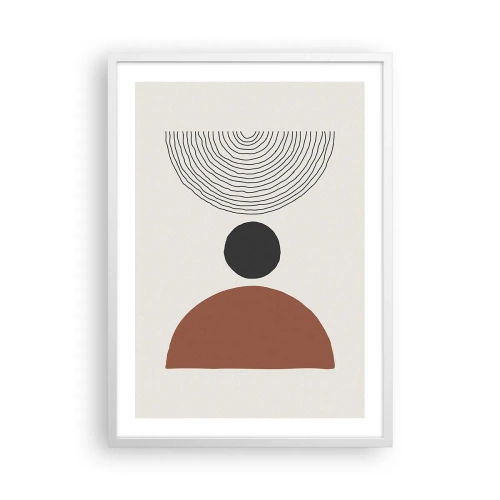 Poster in einem weißen Rahmen - Das Zentrum der Aufmerksamkeit - 50x70 cm