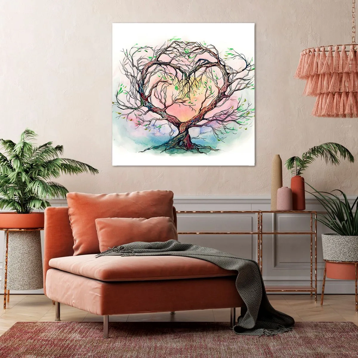 Bild auf Leinwand - Leinwandbild - Gemeinsam gegen die Stürme - 40x40 cm