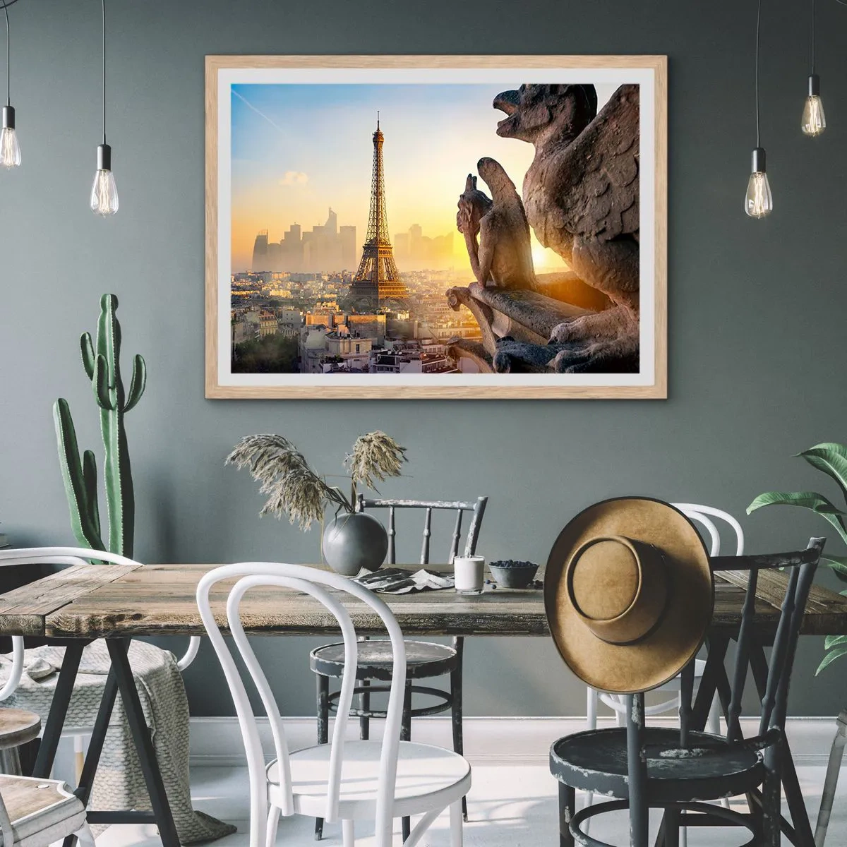 Poster in einem Rahmen aus heller Eiche - Vieles hat sich geändert ... - 100x70 cm