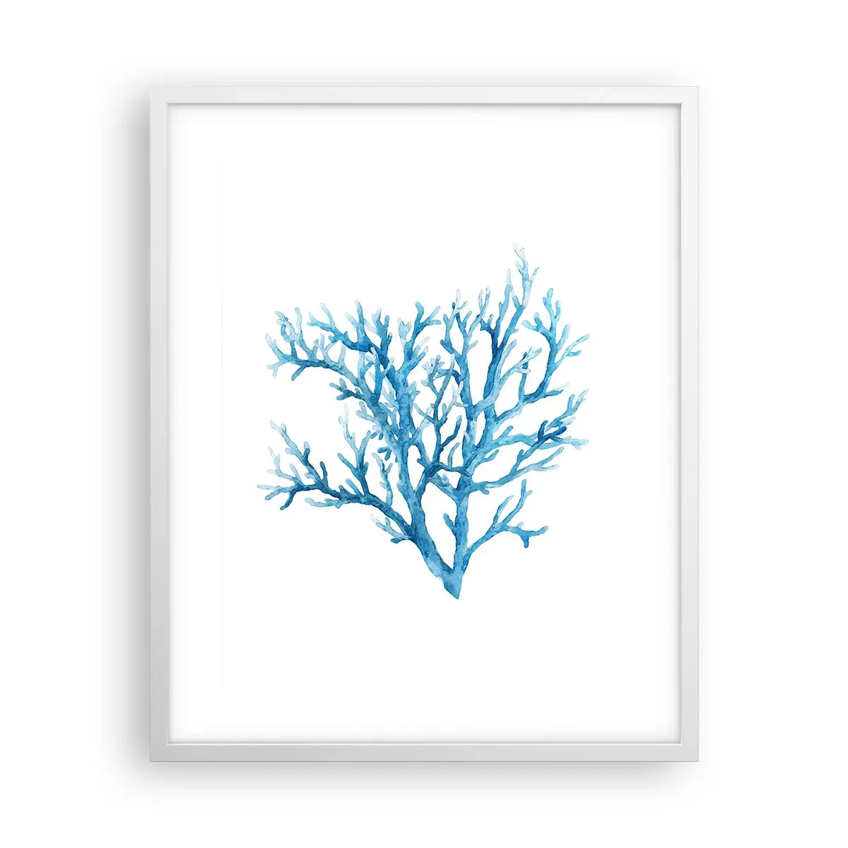 Poster in einem weißen Rahmen - Nautisches Filigran - 40x50 cm