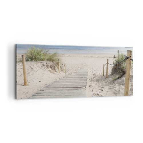 Bild auf Leinwand - Leinwandbild - Bis zum Horizont - 100x40 cm