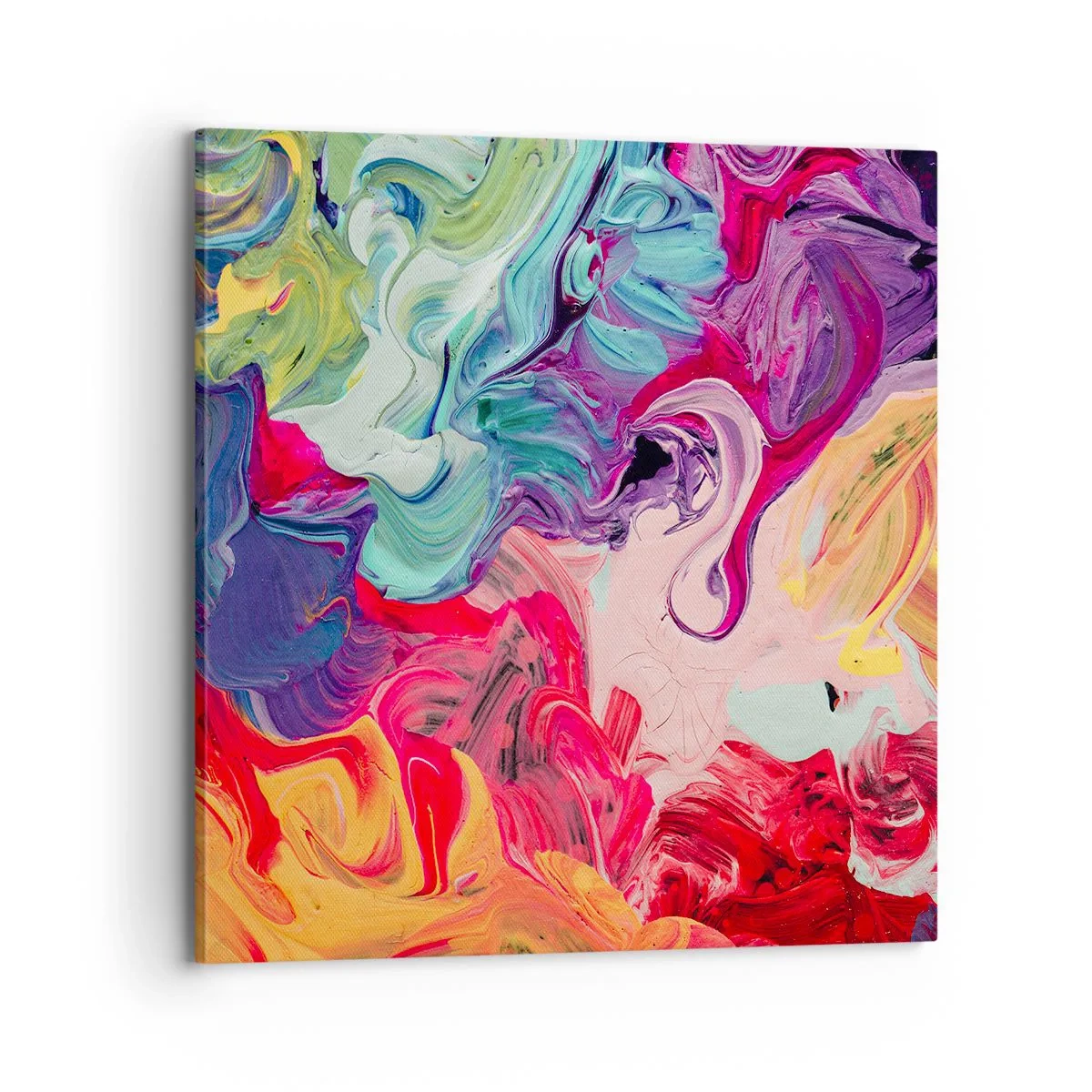 Bild auf Leinwand - Leinwandbild - Die Geburt der Farben - 70x70 cm
