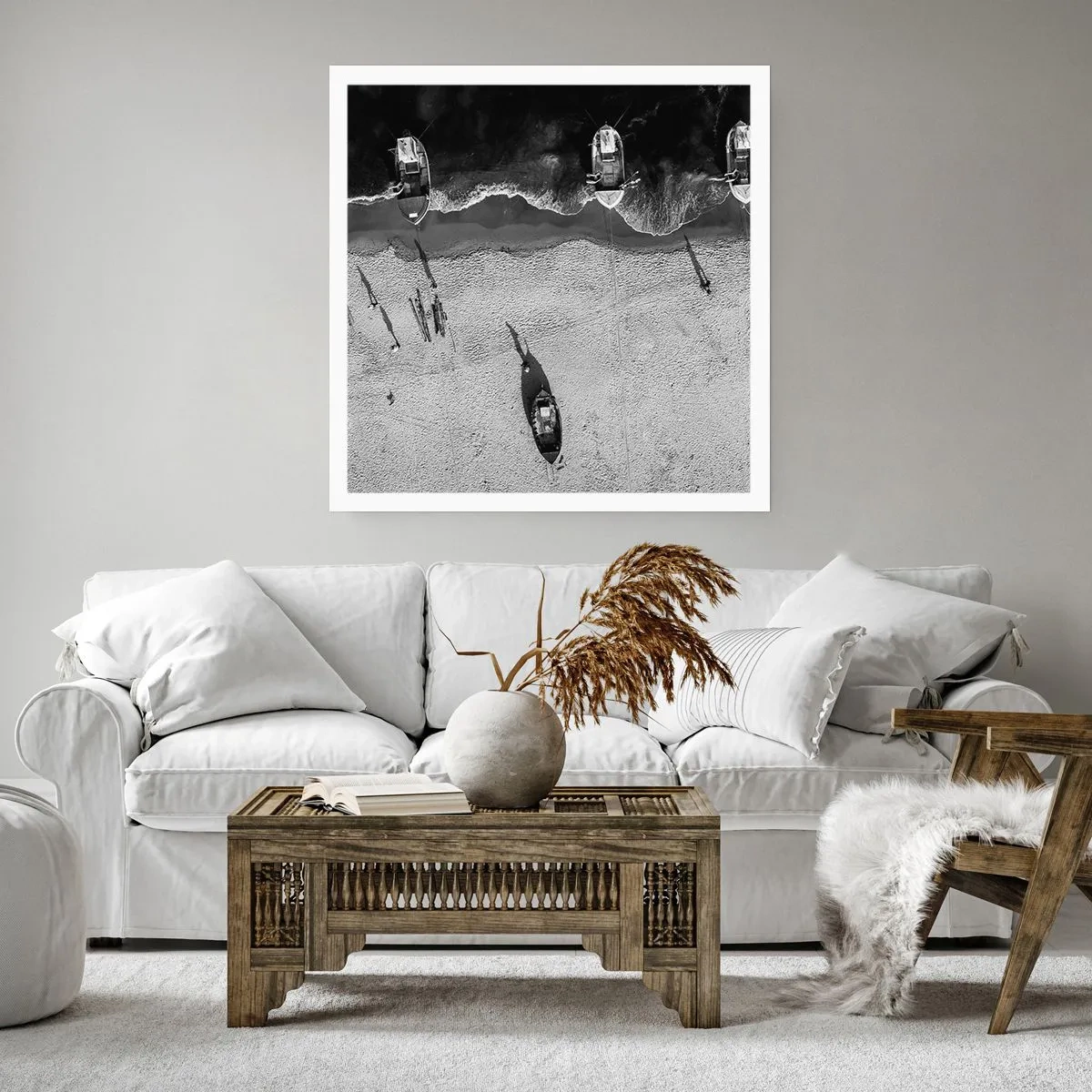 Poster - Immer noch am Ufer… - 40x40 cm