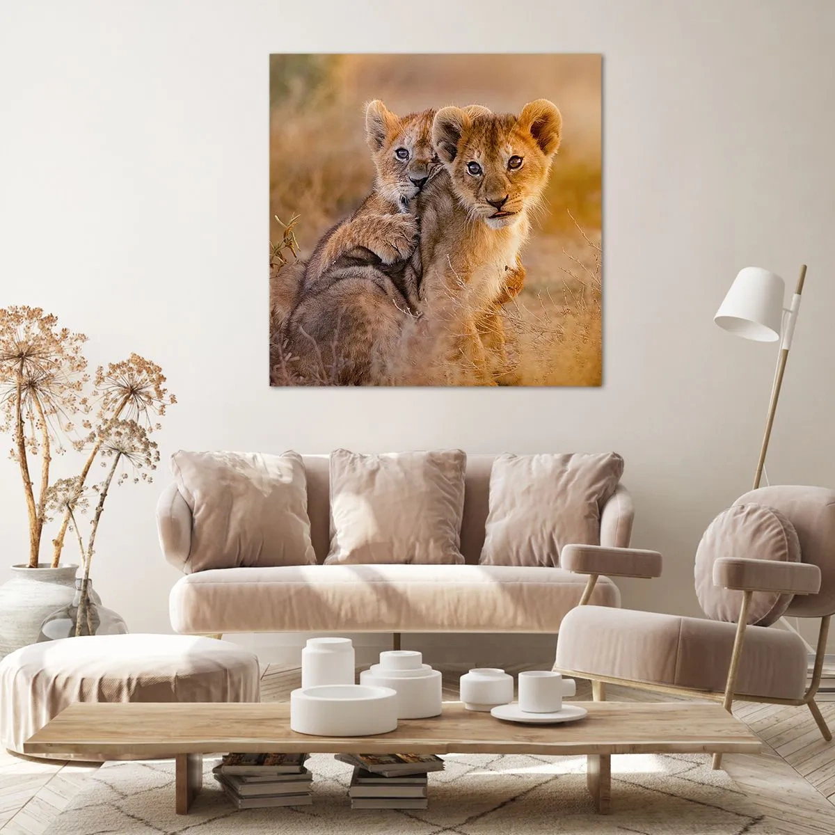 Bild auf Leinwand - Leinwandbild - Bitte nicht stören! Wir haben Spaß - 70x70 cm