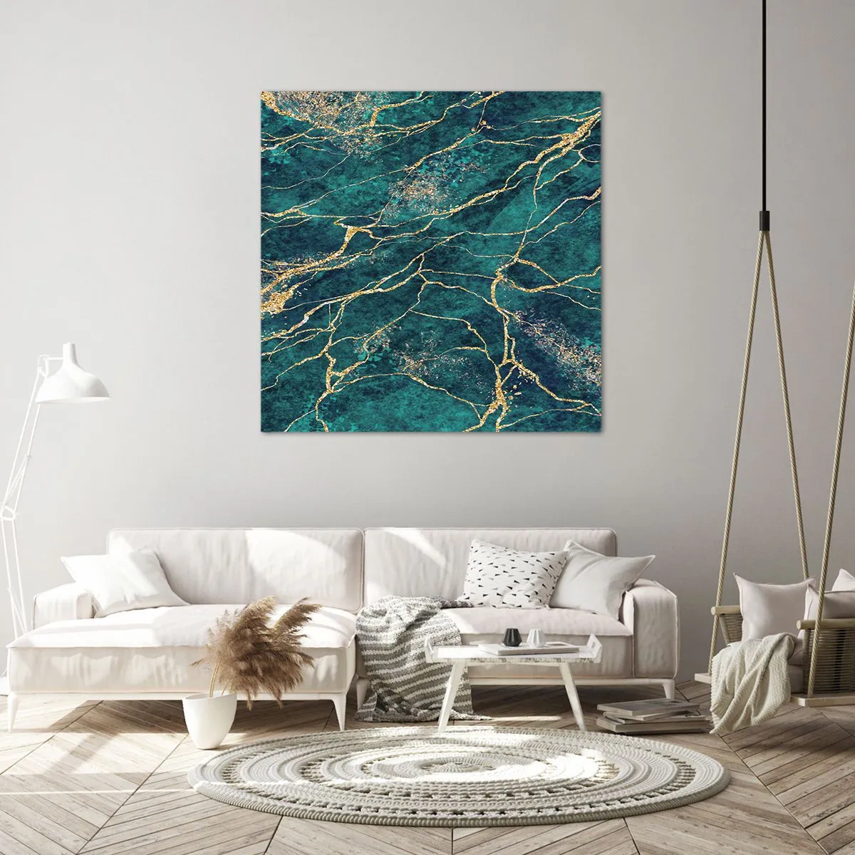 Bild auf Leinwand - Leinwandbild - Goldmine - 50x50 cm