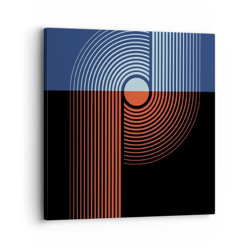 Bild auf Leinwand - Leinwandbild - In einer geometrischen Umarmung - 30x30 cm