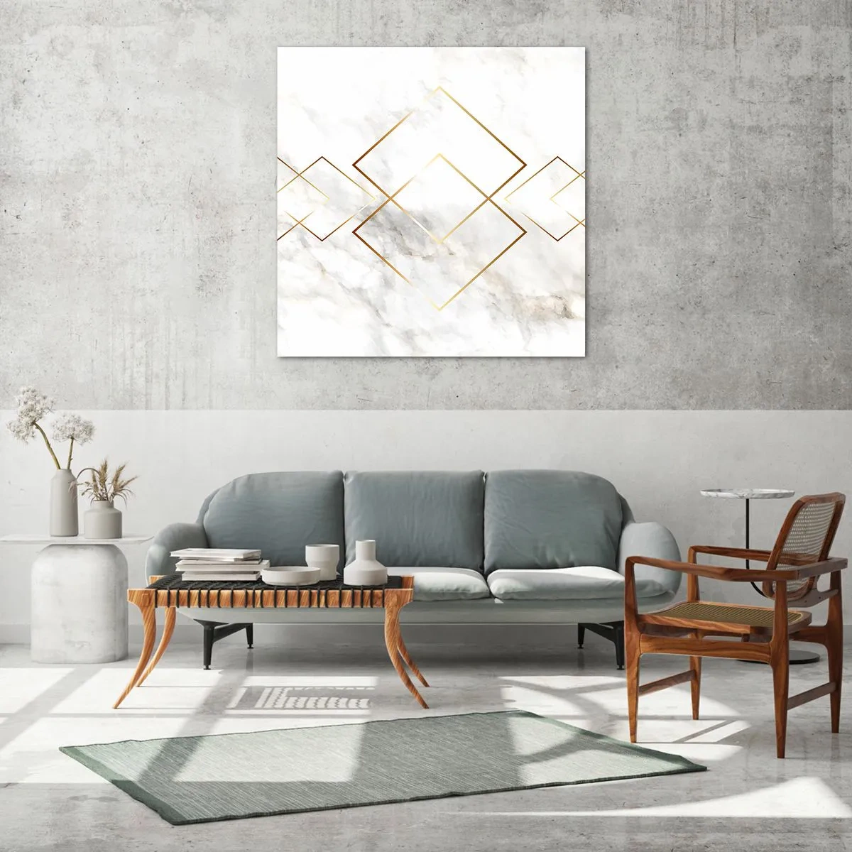 Glasbild - Bild auf glas - Ein Blick in die Unendlichkeit - 60x60 cm