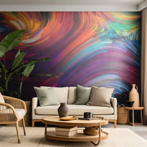 Fototapete Premium Sand - Der Beginn einer neuen Welt - Abstraktion, Stück, Modernes Muster - 150x105 cm