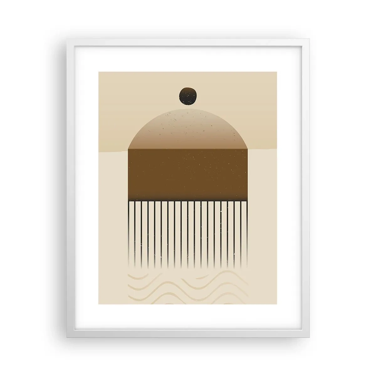 Poster in einem weißen Rahmen - Verschiedene Staaten - 40x50 cm