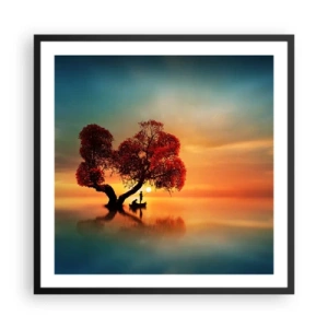 Poster in einem schwarzem Rahmen - Oddaysons und die Stille der Weltlosen - 60x60 cm