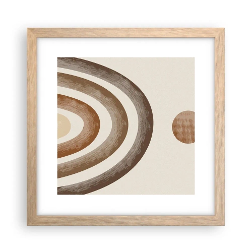 Poster in einem Rahmen aus heller Eiche - In einer weit entfernten Galaxie - 30x30 cm