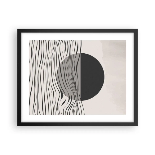 Poster in einem schwarzem Rahmen - Halbe Komposition - 50x40 cm