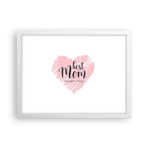 Poster in einem weißen Rahmen - Immer der richtige Moment - 40x30 cm