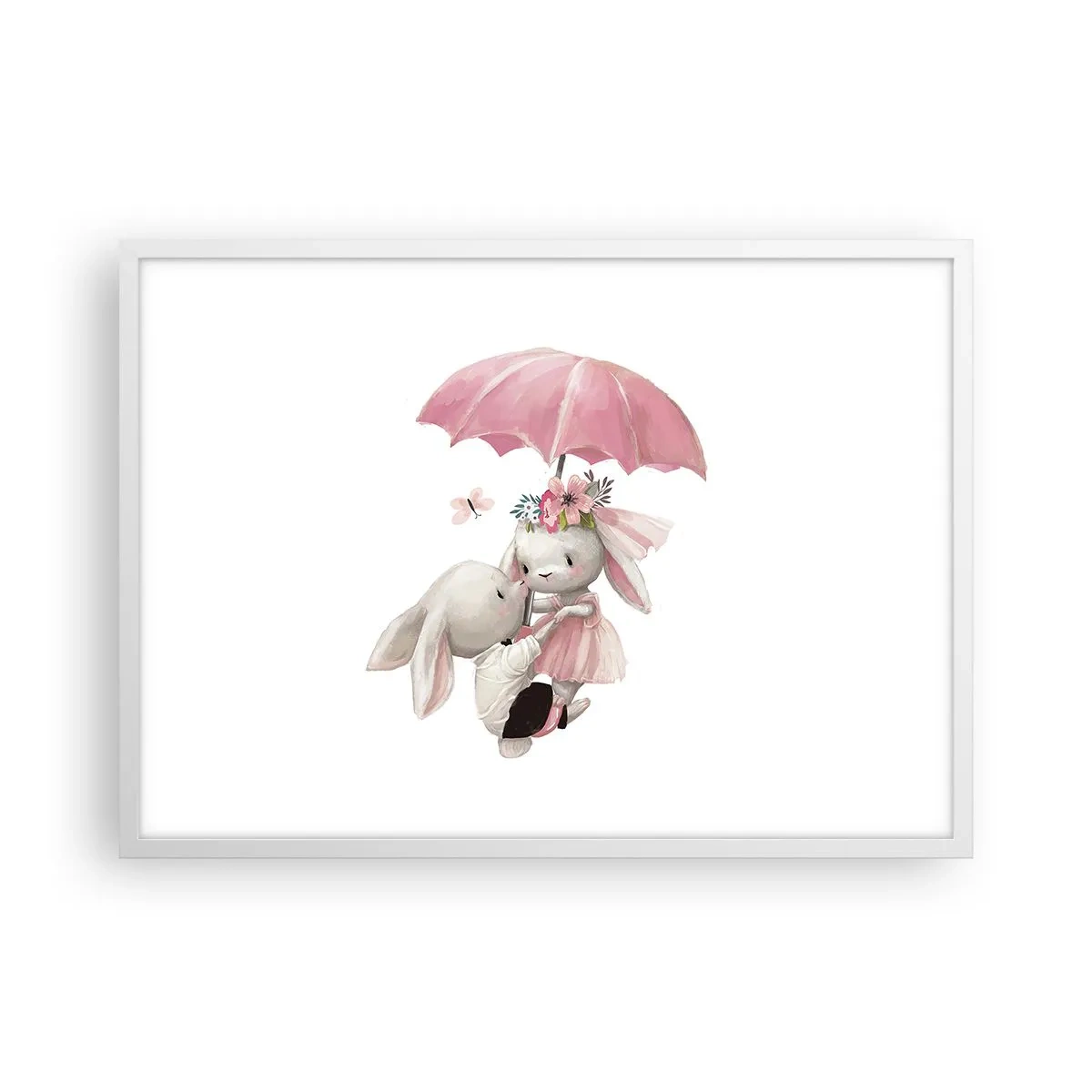 Poster in einem weißen Rahmen - Das ist eben Liebe - 70x50 cm