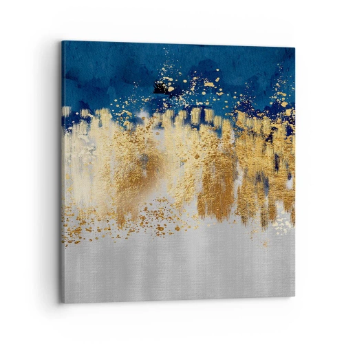 Bild auf Leinwand - Leinwandbild - Moderne Komposition mit Glanz - 70x70 cm