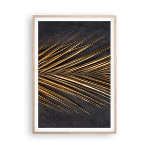 Poster in einem Rahmen aus heller Eiche - Das Gold der Tropen - 70x100 cm
