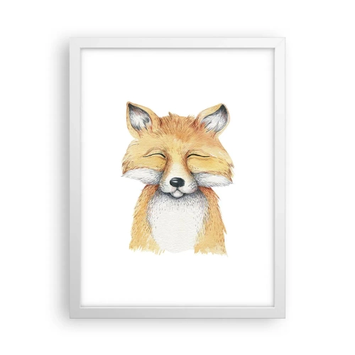 Poster in einem weißen Rahmen - Fuchsstimmungen - 30x40 cm