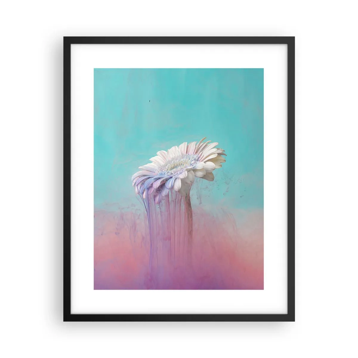 Poster in einem schwarzem Rahmen - Blumenunterwelt - 40x50 cm