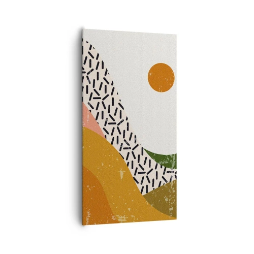 Bild auf Leinwand - Leinwandbild - Solare Abstraktion - 65x120 cm