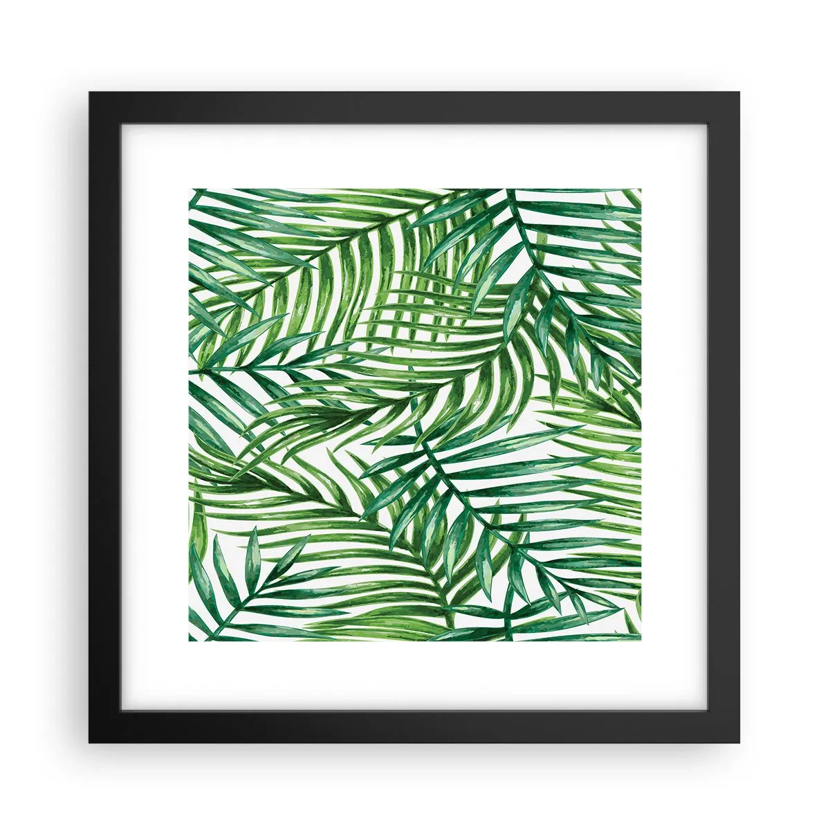 Poster in einem schwarzem Rahmen - Unter dem grünen Baldachin - 30x30 cm