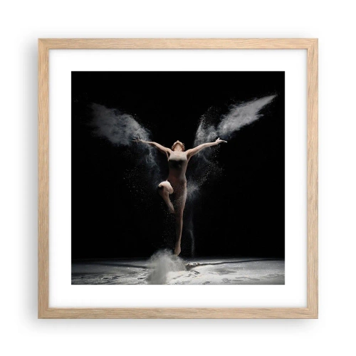 Poster in einem Rahmen aus heller Eiche - Elfen existieren - 40x40 cm