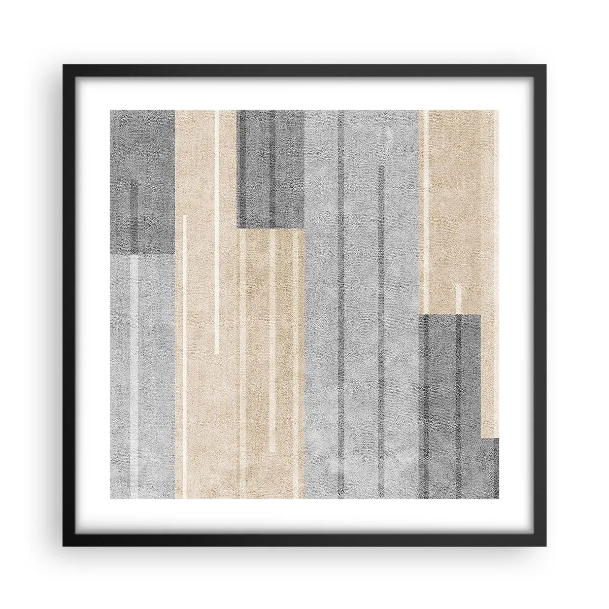 Poster in einem schwarzem Rahmen - Komposition: Vertikal halten - 50x50 cm