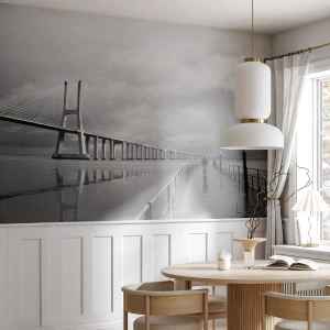 Selbstklebende Fototapete Deluxe Sticker - Jedem das Verdiente - Brücke, Die Architektur, Landschaft - 400x280 cm