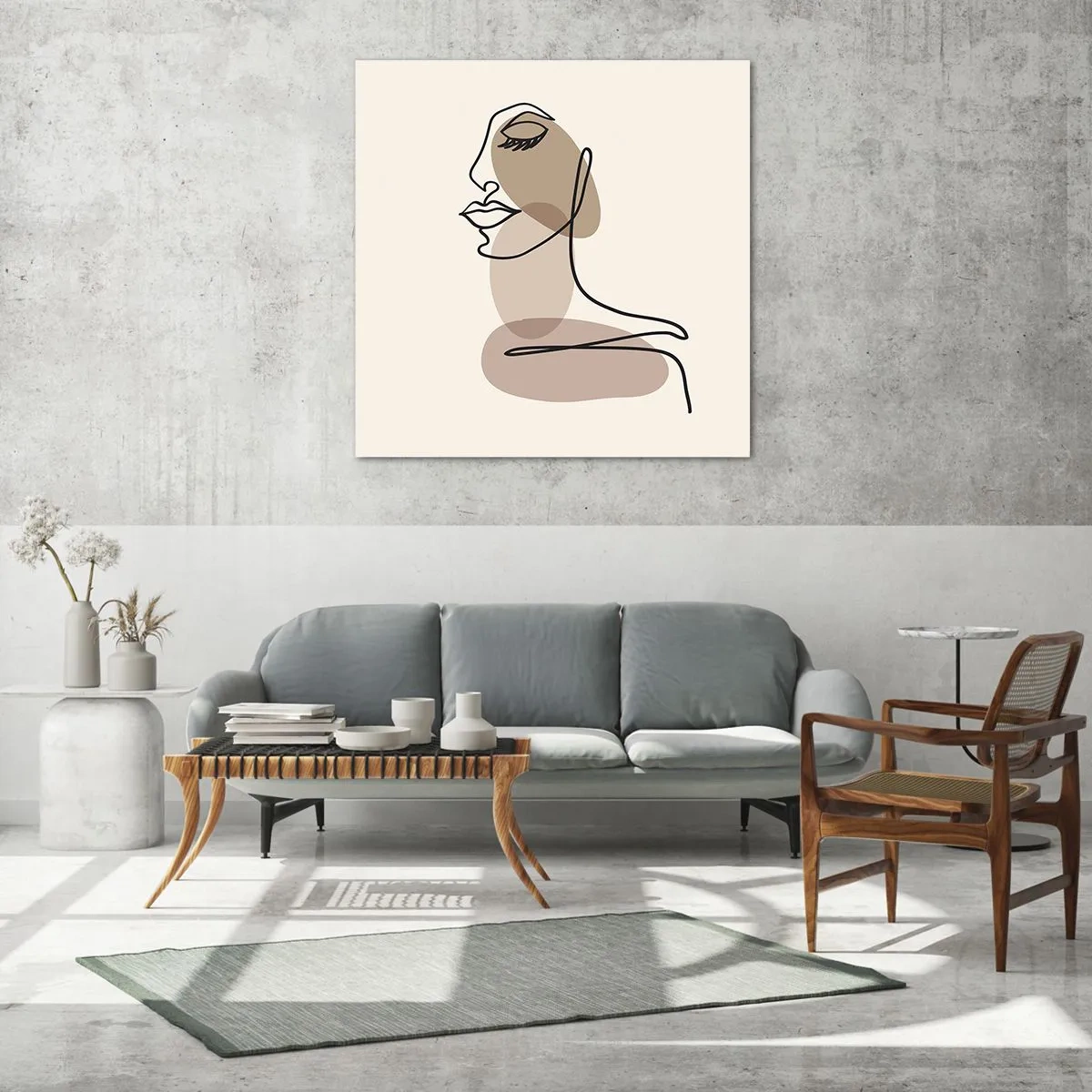 Glasbild - Bild auf glas - Sich selbst zugehört - 50x50 cm