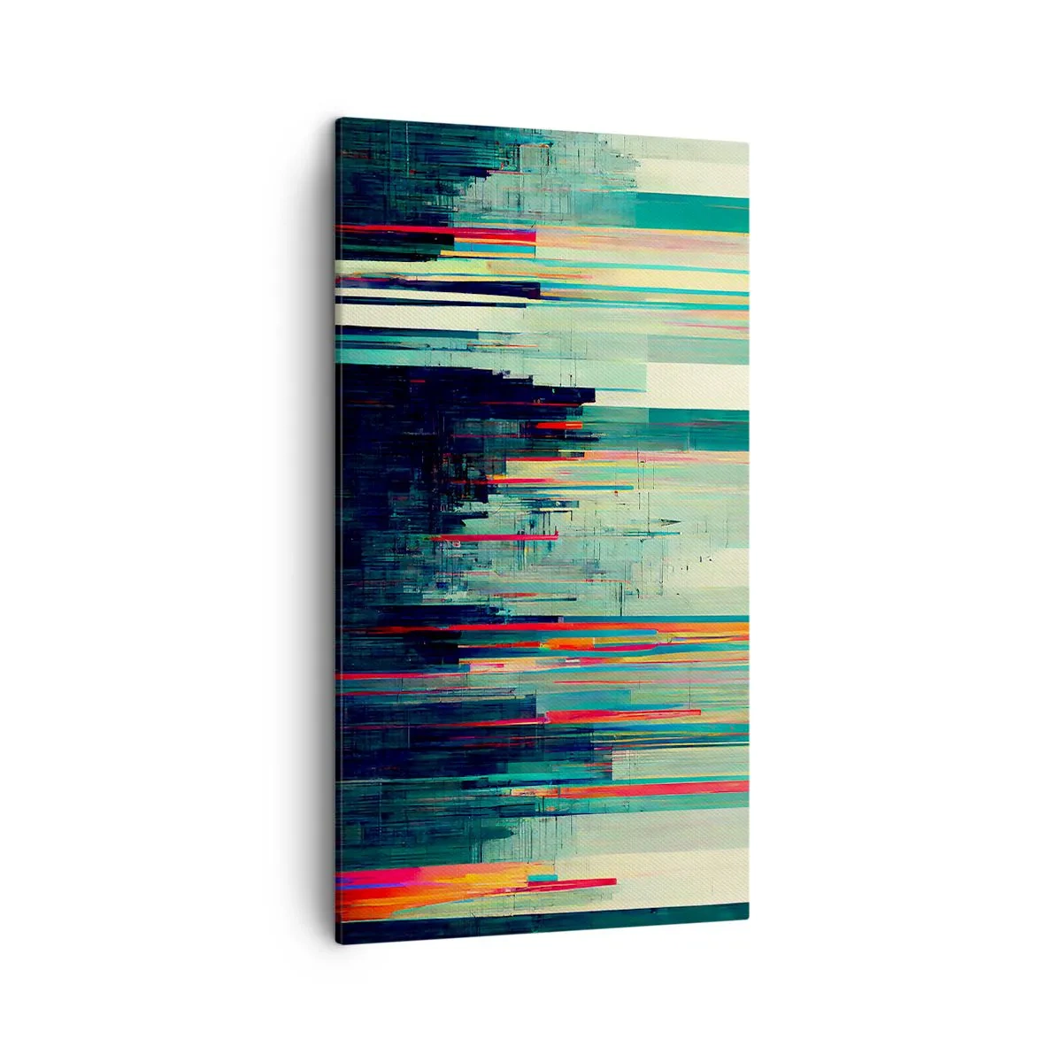 Bild auf Leinwand - Leinwandbild - Futuristische Stadt - 45x80 cm