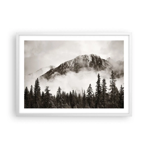 Poster in einem weißen Rahmen - Lineal aus Granit - 70x50 cm