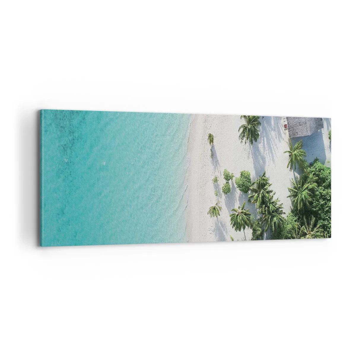 Bild auf Leinwand - Leinwandbild - Urlaub im Paradies - 100x40 cm