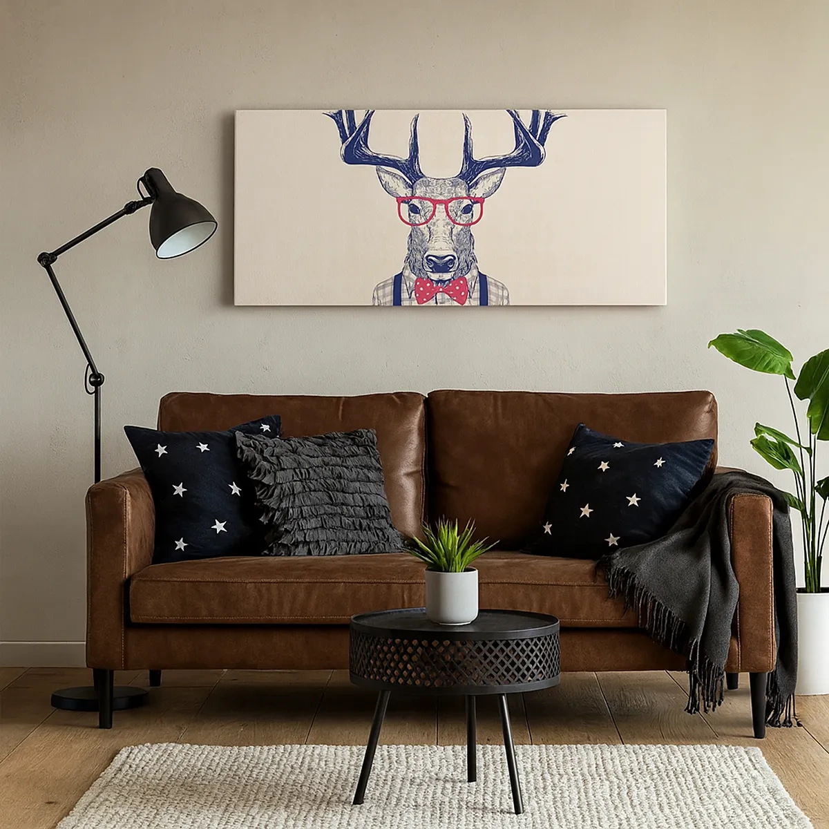 Bild auf Leinwand - Leinwandbild - Eine lustige Extravaganz - 30x30 cm