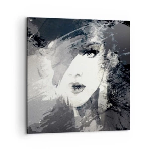 Bild auf Leinwand - Leinwandbild - Hinter einem grauen Schleier - 60x60 cm